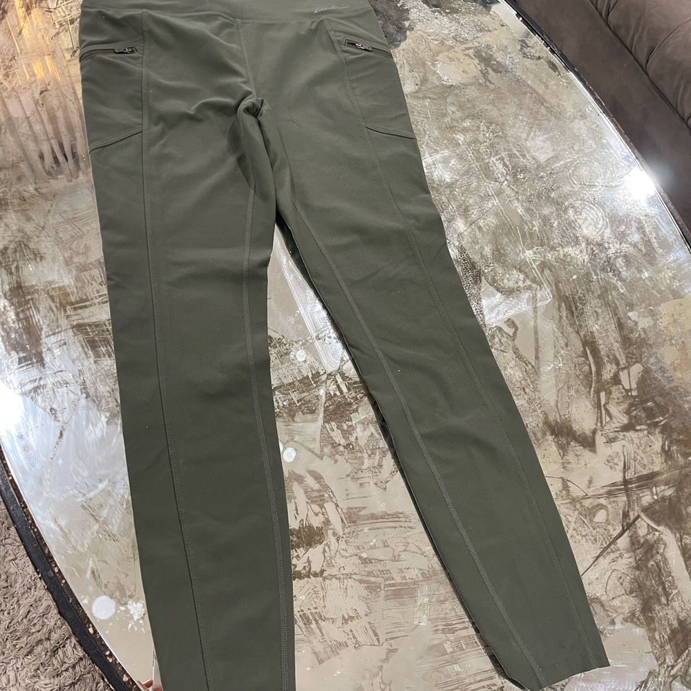 Eddie Bauer Dark Green Women's Leggings, Excellent condition, Sz S